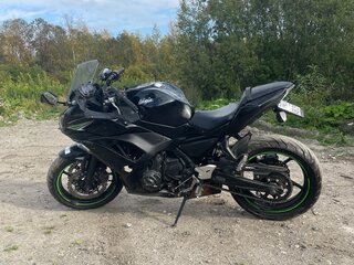 2019 Kawasaki ER-6F (Ninja 650R), чёрный, 600000 рублей, вид 1