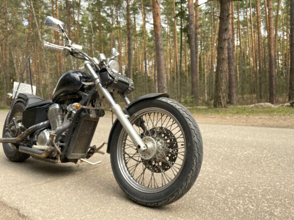 1996 Honda Steed 400, чёрный, 200000 рублей - вид 2