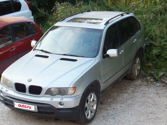 2003 BMW X5 3.0i I (E53), серебристый, 600000 рублей