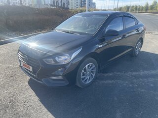 2017 Hyundai Solaris II, чёрный, 1350000 рублей, вид 3