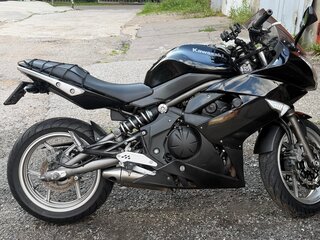 2010 Kawasaki ER-6F (Ninja 650R), чёрный, 380000 рублей, вид 1