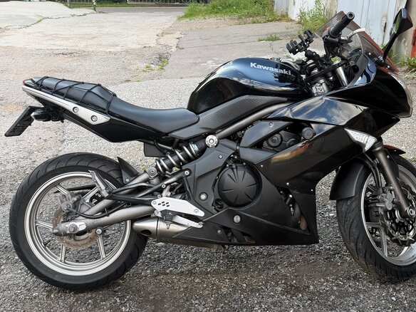 2010 Kawasaki ER-6F (Ninja 650R), чёрный, 380000 рублей