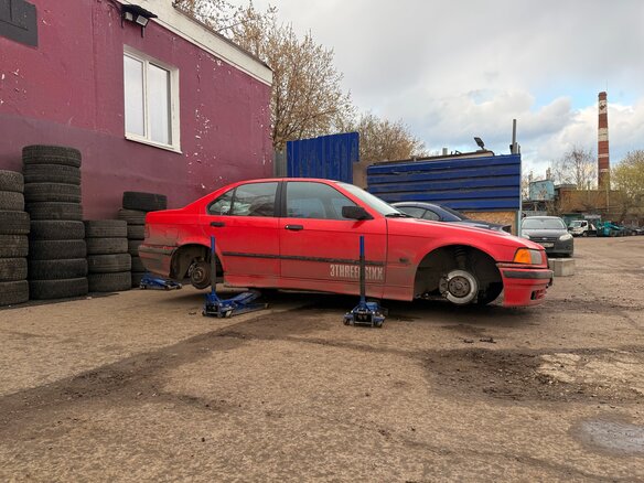 1995 BMW 3 серии 316i III (E36), красный - вид 6