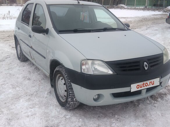 2007 Renault Logan I, серый, 250000 рублей - вид 3