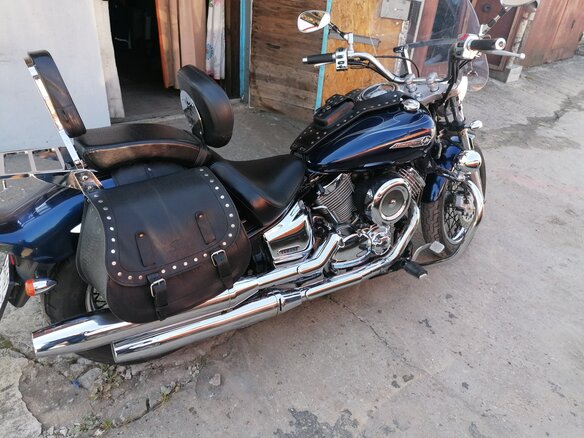 2008 Yamaha XVS1100, синий, 565000 рублей - вид 12
