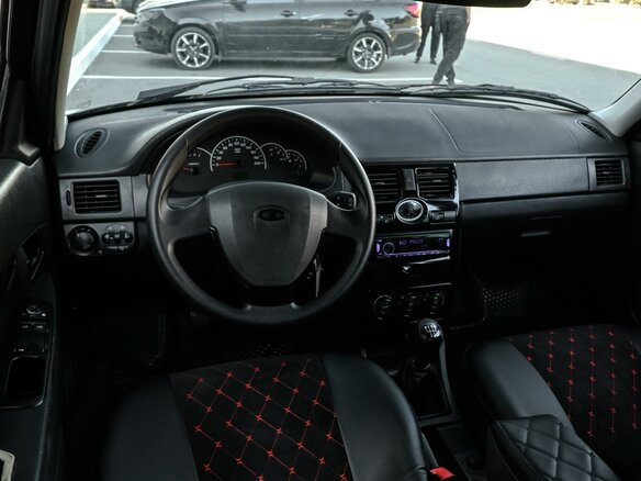 2011 Lada (ВАЗ) Priora I, чёрный, 509000 рублей - вид 9