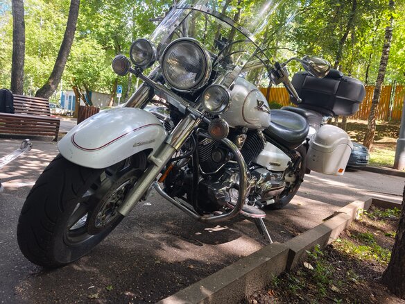 2004 Yamaha XVS1100, белый, 550000 рублей - вид 14