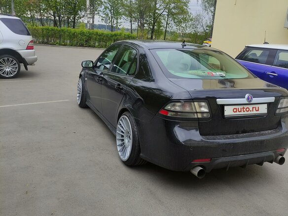 2007 Saab 9-3 II Рестайлинг, чёрный - вид 4