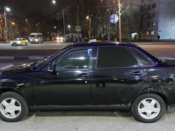 2011 Lada (ВАЗ) Priora I, чёрный, 320000 рублей - вид 3