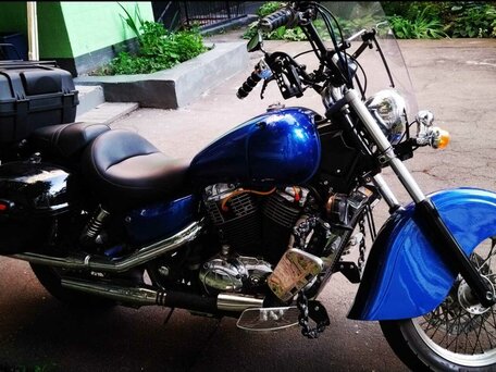1995 Honda VT 1100, синий, 400000 рублей, вид 4