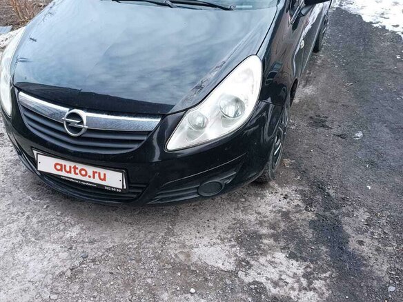 2007 Opel Corsa D, чёрный, 450000 рублей