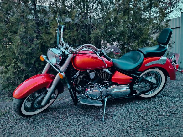 2003 Yamaha XVS1100, красный, 550000 рублей - вид 11