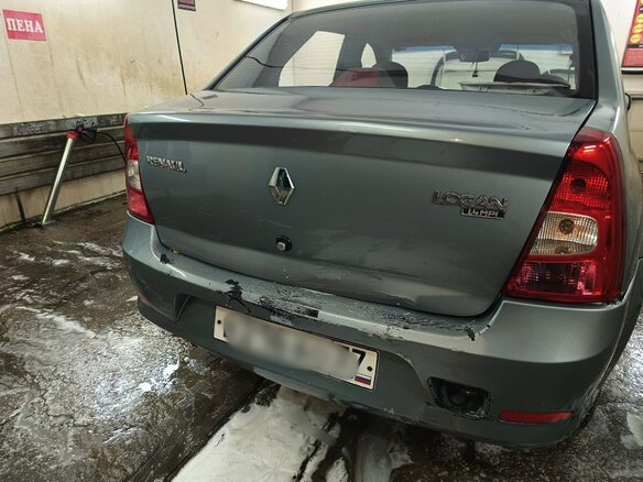 2011 Renault Logan I Рестайлинг, серый, 300000 рублей - вид 7
