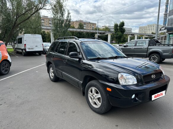 2004 Hyundai Santa Fe I, синий, 570000 рублей - вид 4