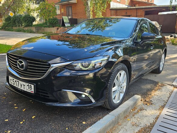 2016 Mazda 6 III (GJ) Рестайлинг, чёрный - вид 2