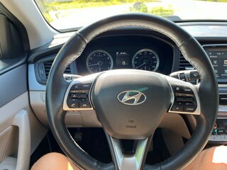 2019 Hyundai Sonata VII (LF) Рестайлинг, синий, 1700000 рублей, вид 5