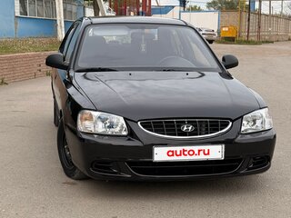 2008 Hyundai Accent ТагАЗ II, чёрный, 450000 рублей, вид 3