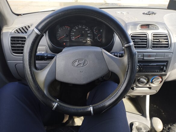 2008 Hyundai Accent ТагАЗ II, бежевый - вид 13