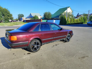 1991 Audi 100 IV (C4), пурпурный, 350000 рублей, вид 3