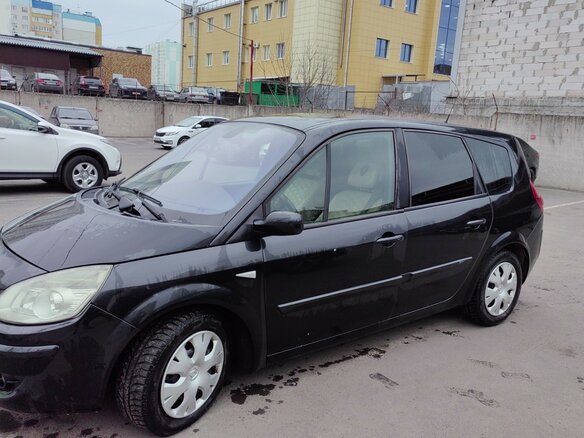 2007 Renault Scenic Grand II Рестайлинг, чёрный, 435000 рублей