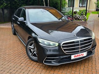 2021 Mercedes-Benz S-Класс 350 d Long 4MATIC VII (W223), чёрный, 7500000 рублей, вид 3