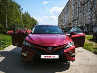 2017 Toyota Camry US Market VIII (XV70), красный, 2430000 рублей, вид 4