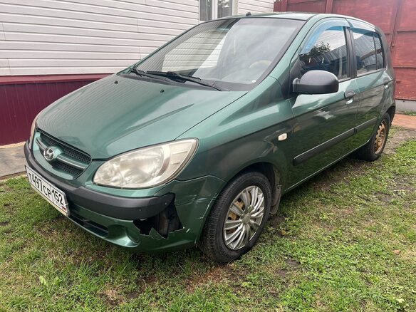 2006 Hyundai Getz I Рестайлинг, зелёный, 350000 рублей