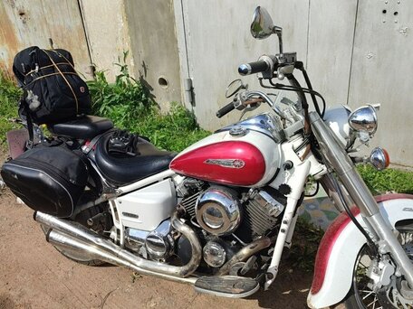 2001 Yamaha XVS400 Drag Star, белый, 350000 рублей, вид 4