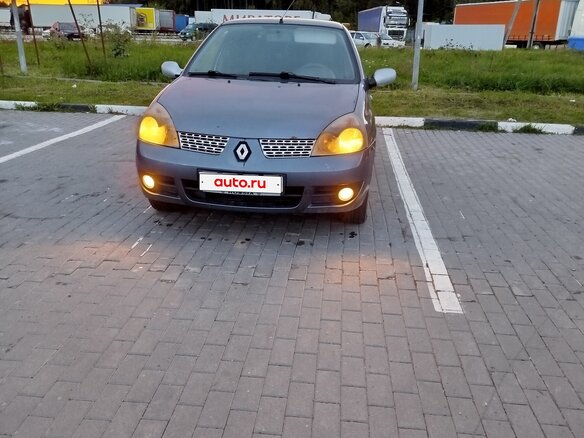2007 Renault Symbol I Рестайлинг 2, серый, 180000 рублей - вид 1