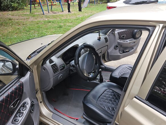 2006 Hyundai Accent ТагАЗ II, бежевый, 520000 рублей - вид 3
