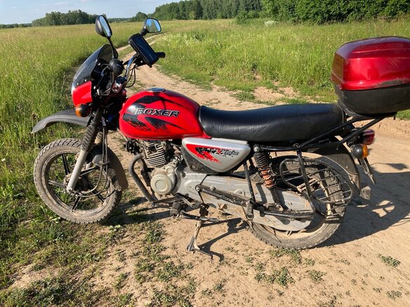 2020 Bajaj Boxer BM 125, красный, 60000 рублей