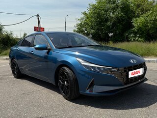 2021 Hyundai Elantra VII (CN7), синий, 1950000 рублей, вид 3