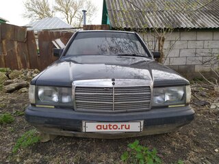 1989 Mercedes-Benz 190 (W201), чёрный, 400000 рублей, вид 1