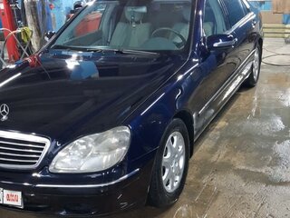 2001 Mercedes-Benz S-Класс 320 Long IV (W220), синий, 1650000 рублей, вид 1
