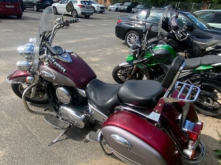 2001 Kawasaki VN1500 Vulcan, пурпурный, 435000 рублей, вид 2