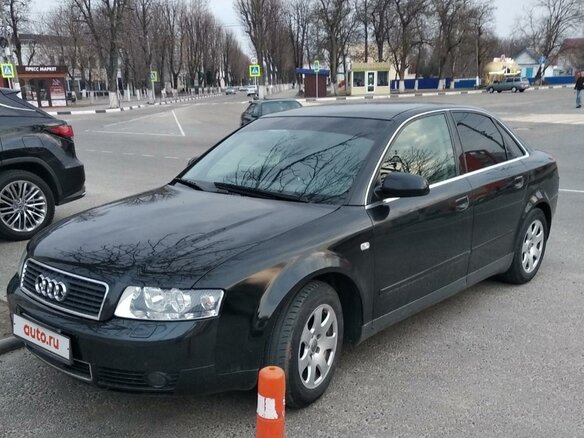 2002 Audi A4 II (B6), чёрный, 780000 рублей