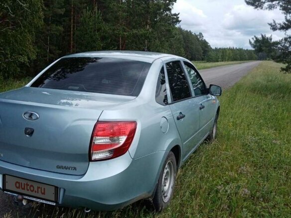 2013 Lada (ВАЗ) Granta I, голубой, 350000 рублей - вид 3