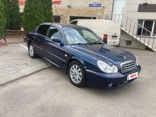 2008 Hyundai Sonata ТагАЗ IV (EF) Рестайлинг, синий, 370000 рублей, вид 3