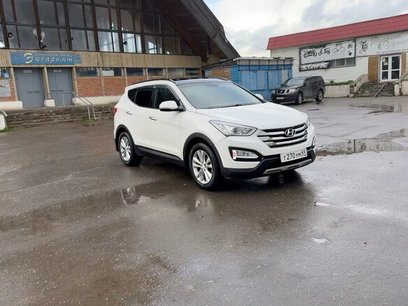 2014 Hyundai Santa Fe III, белый, 1980000 рублей - вид 4
