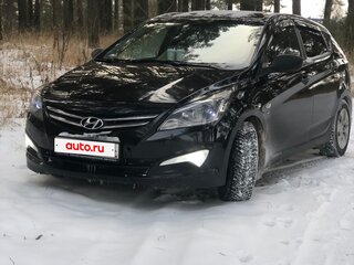 2014 Hyundai Solaris I Рестайлинг, чёрный, 750000 рублей, вид 1