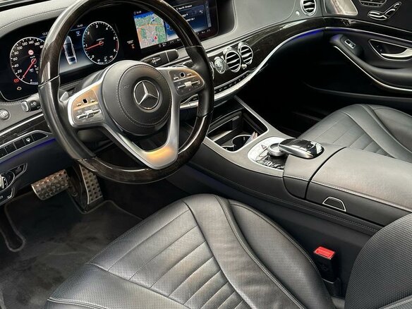 2018 Mercedes-Benz S-Класс 400 d Long VI (W222, C217) Рестайлинг, чёрный, 6850000 рублей - вид 5