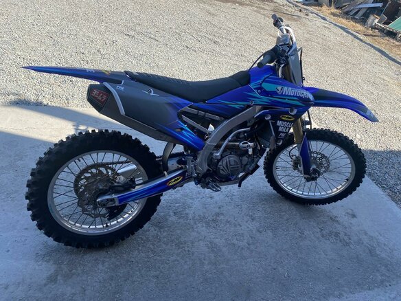 2014 Yamaha YZ450F, синий, 460000 рублей - вид 1