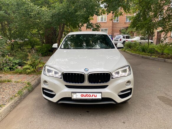 2015 BMW X6 30d II (F16), белый - вид 1
