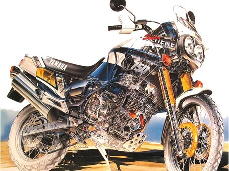 1996 Yamaha XTZ750 Super Tenere, чёрный, 250000 рублей, вид 1