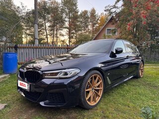2020 BMW 5 серии 520i VII (G30/G31/G38) Рестайлинг, синий, 4200000 рублей, вид 3