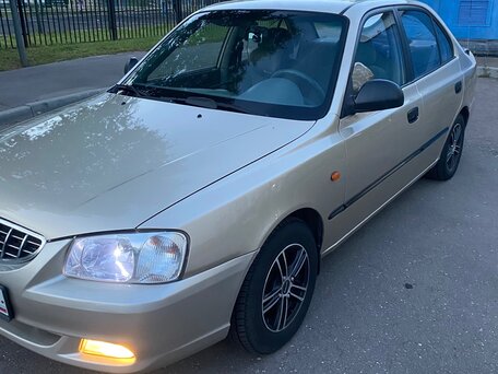 2006 Hyundai Accent ТагАЗ II, жёлтый, 370000 рублей, вид 1