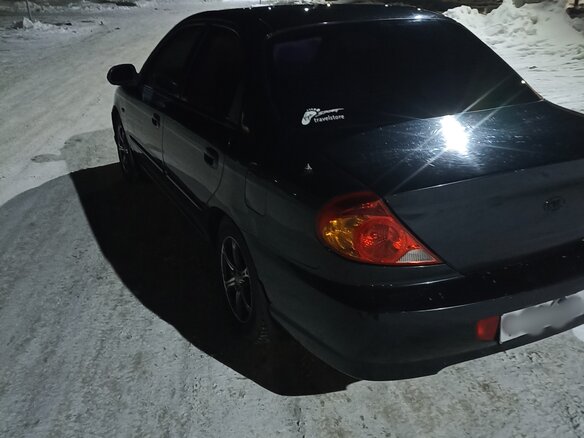 2006 Kia Spectra I Рестайлинг 2, чёрный, 510000 рублей - вид 5
