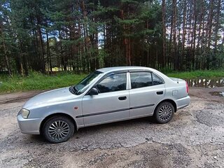 2008 Hyundai Accent ТагАЗ II, серебристый, 400000 рублей, вид 4