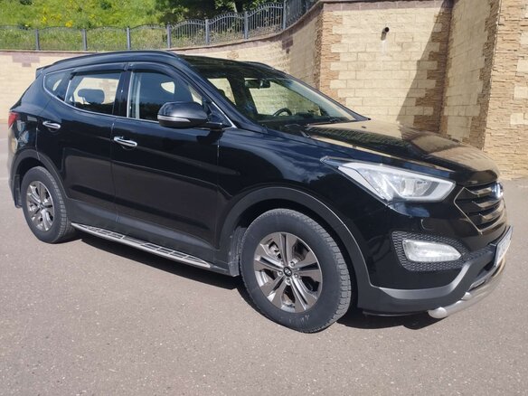 2015 Hyundai Santa Fe III, чёрный, 1630000 рублей - вид 2