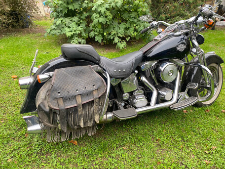 1998 Harley-Davidson Springer Softail, пурпурный, 1580000 рублей, вид 3